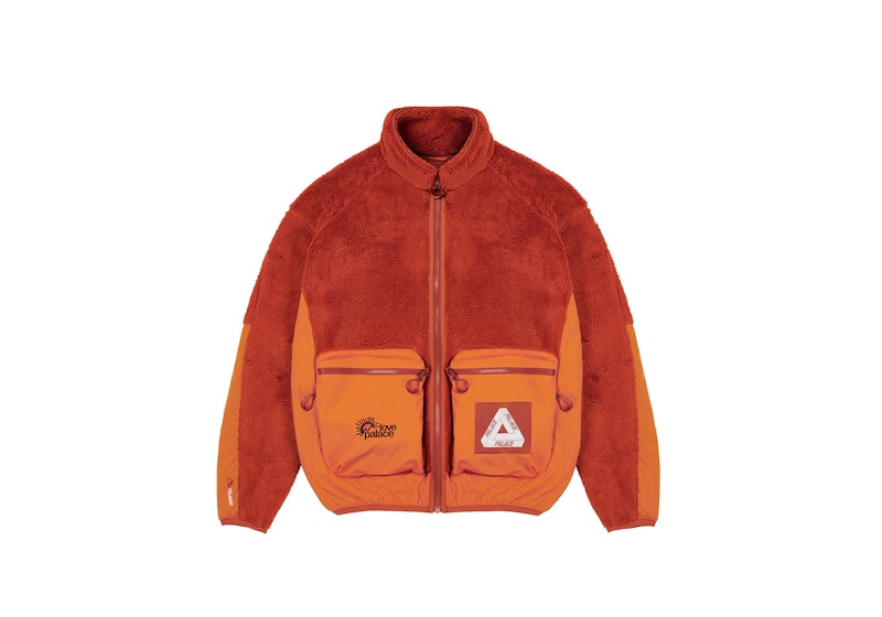 Palace Polartec High-Loft Teddy Fleece Jacket Pumpkin