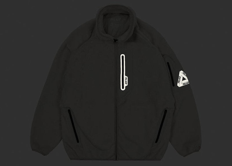Palace Polartec High Loft Track Jacket Grey