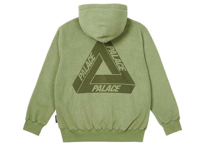 Palace Polartec Lazer Zip Hood Green