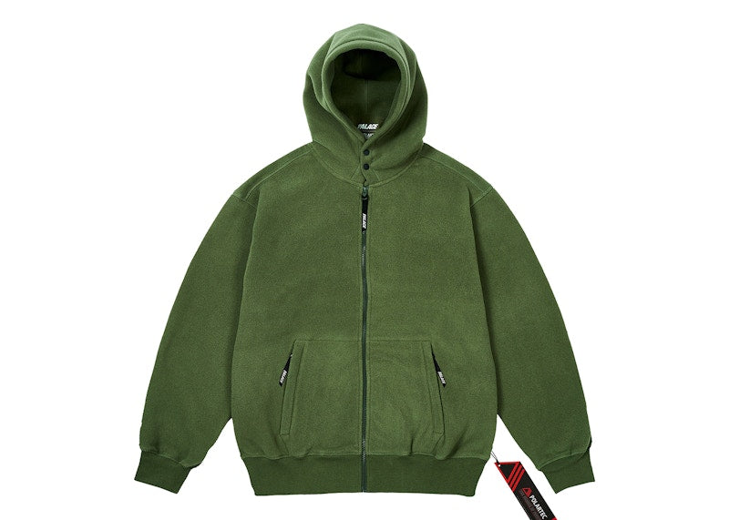 Palace Polartec Lazer Zip Hood The Deep Green