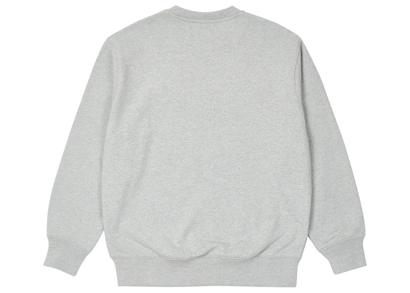 Palace Postcode Crew Grey Marl