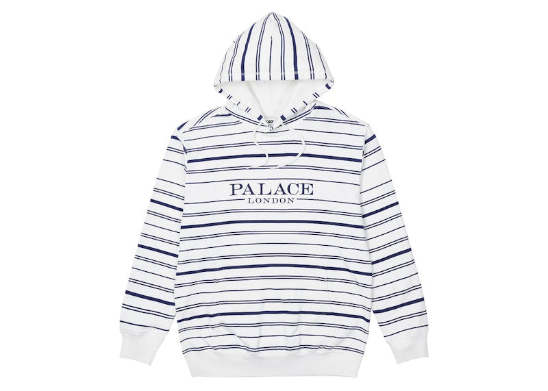 Palace Printed Stripe Hood White