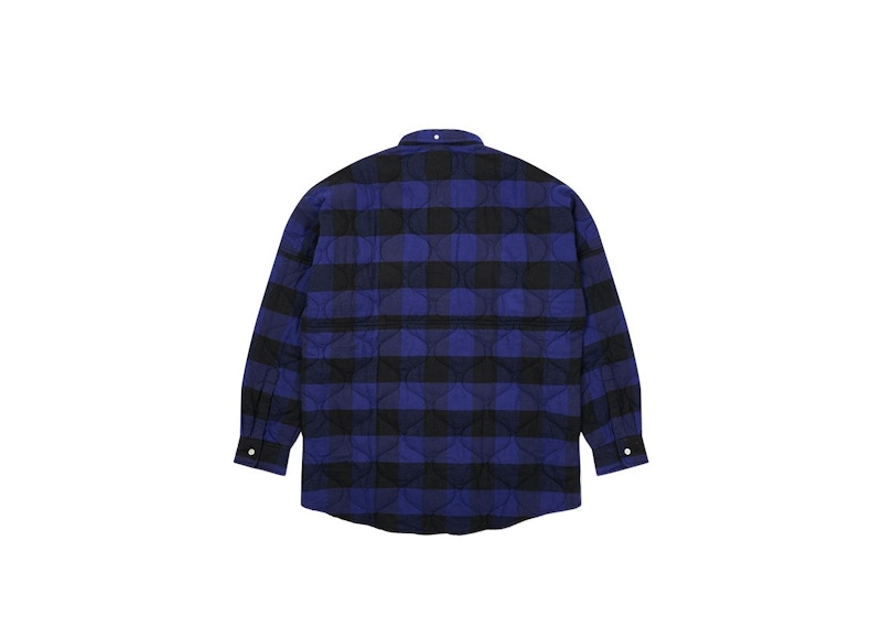 Palace Quilt Mit Plaid Shirt Blue