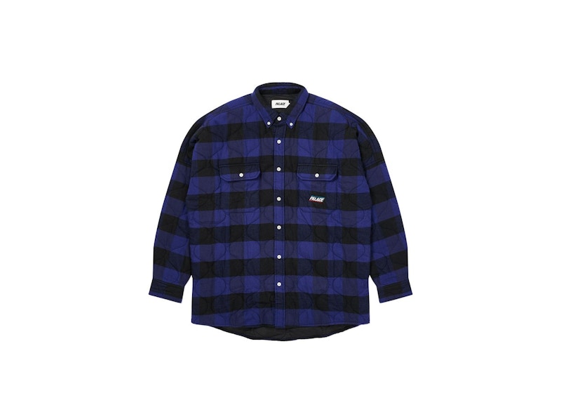 Palace Quilt Mit Plaid Shirt Blue