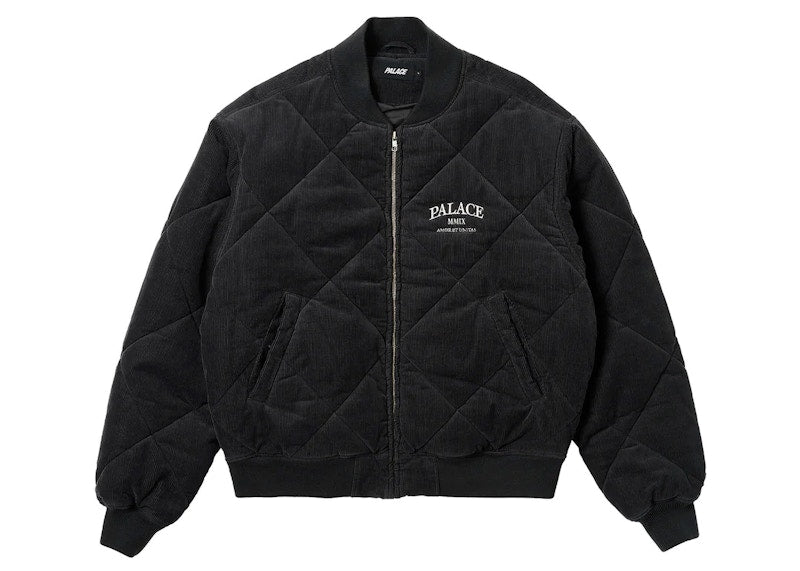 Palace Quilted Jacket Black