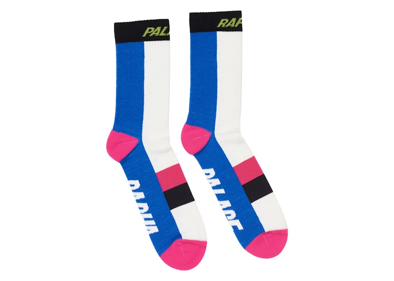 Palace Rapha Merino Socks White/Blue/Pink