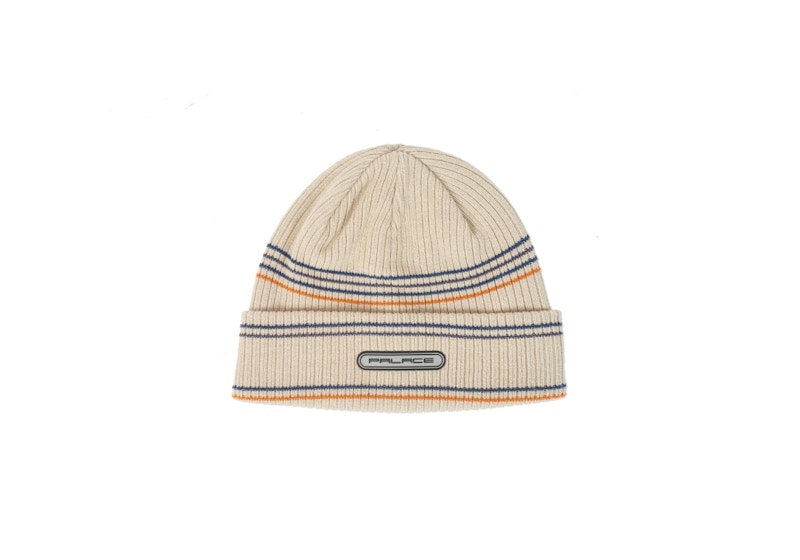 Palace Razor Stripe Beanie Stone