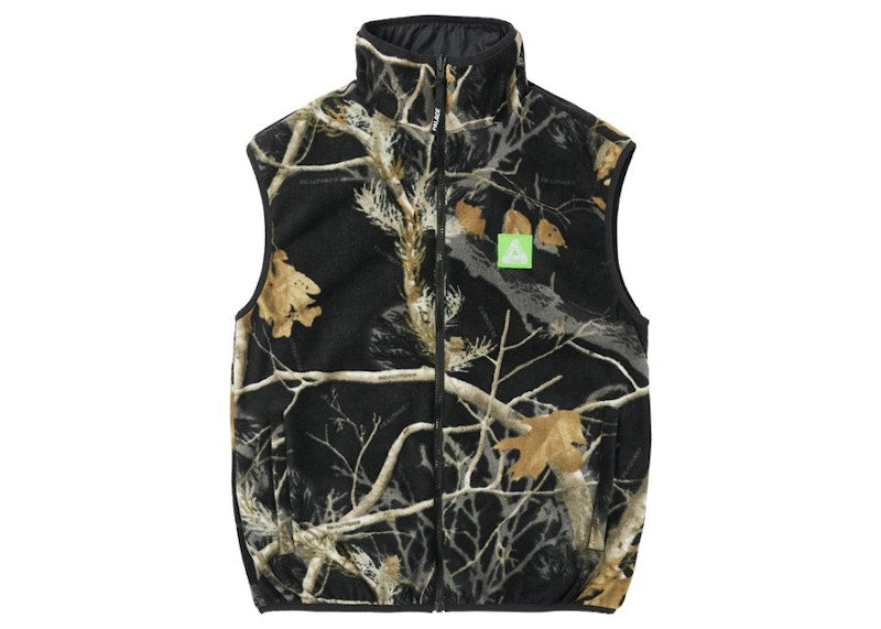 Palace Realtree Fleece Reversible Vest Black/Black