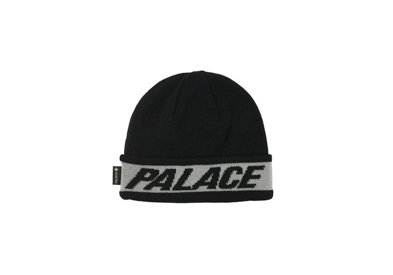 Palace Reflective Jacquard Gore-Tex Beanie Black