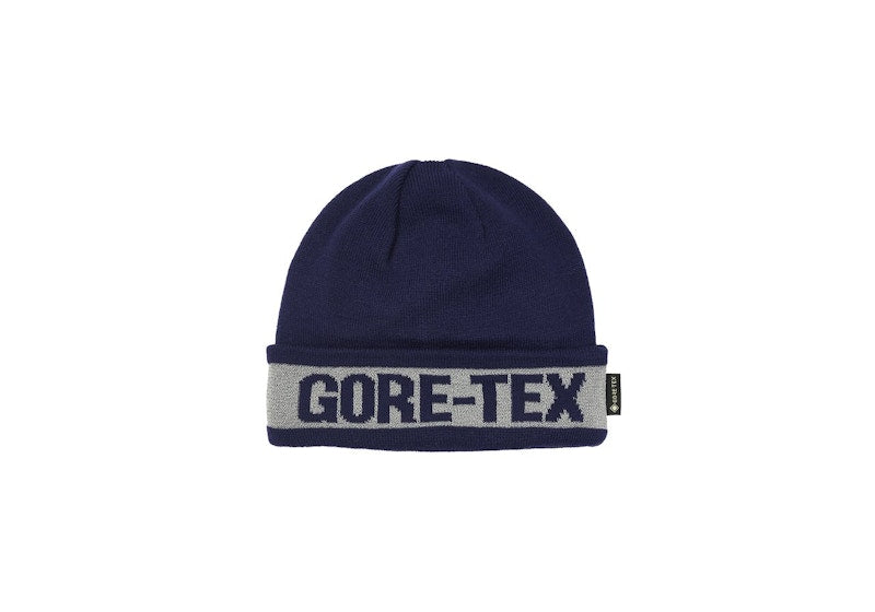 Palace Reflective Jacquard Gore-Tex Beanie Navy