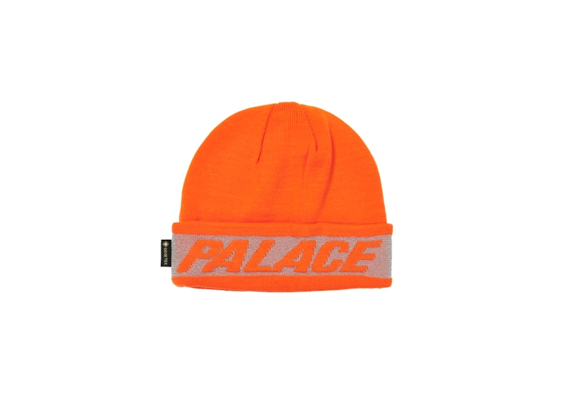 Palace Reflective Jacquard Gore-Tex Beanie Orange