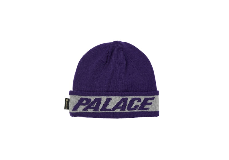 Palace Reflective Jacquard Gore-Tex Beanie Purple