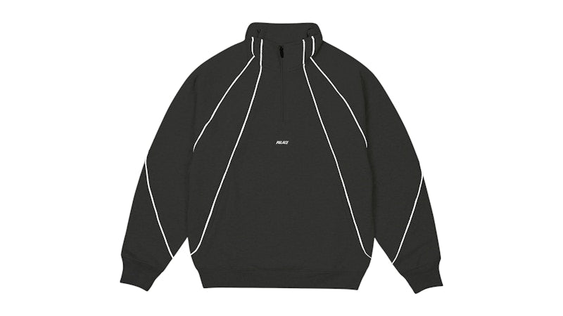 Palace Reflecto 1/4 Zip Grey Marl