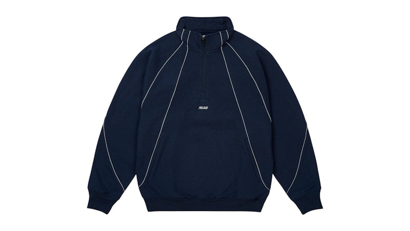 Palace Reflecto 1/4 Zip Navy