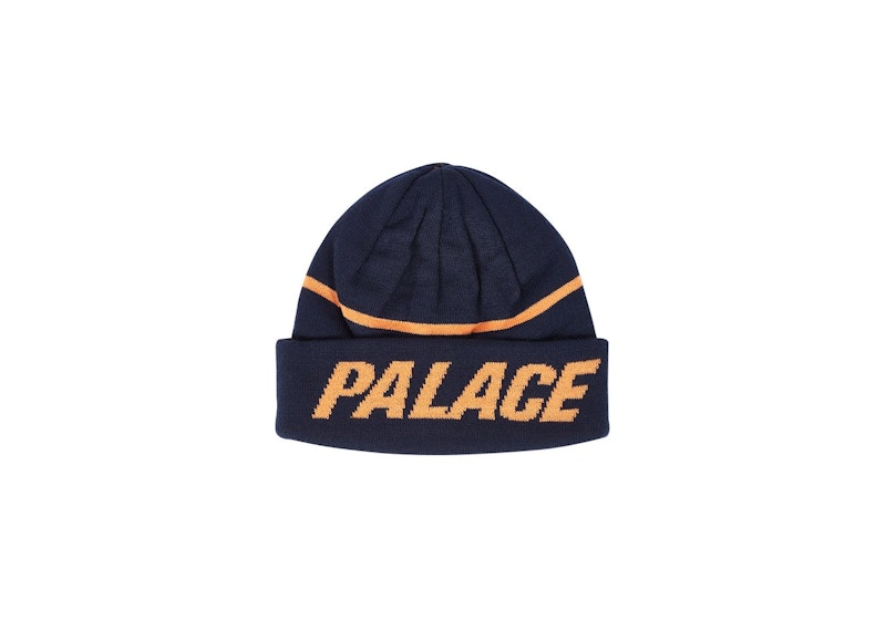 Palace Reversible Beanie Navy/Orange