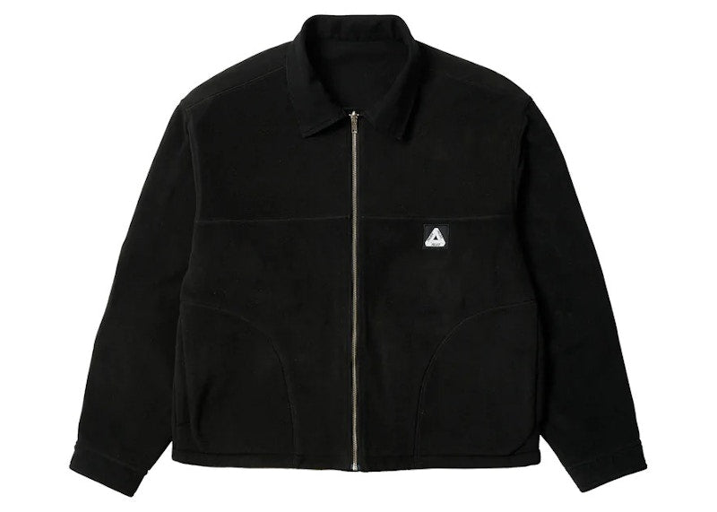 Palace Reversible Canvas Fleece Jacket Black/Black