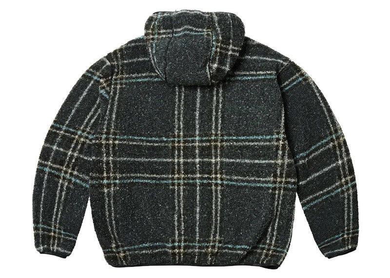 Palace Reversible Check Fleece Jacket Black