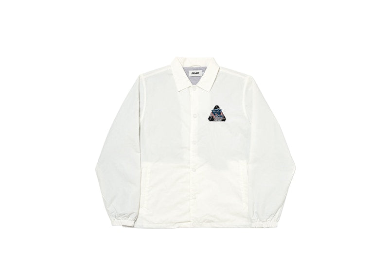Palace Ripped Coach Jacket White