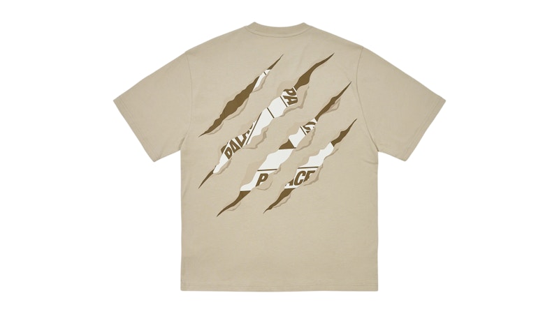 Palace Ripped Tri T-Shirt Stoney Grey