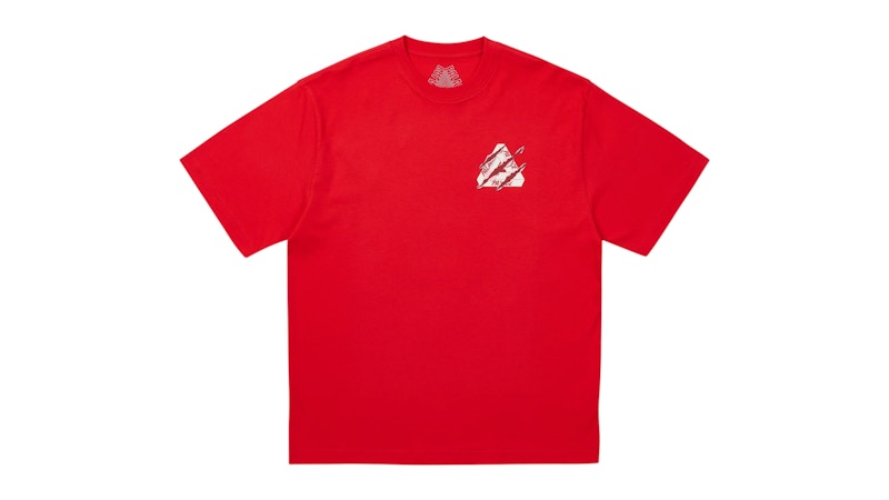 Palace Ripped Tri T-Shirt Truest Red