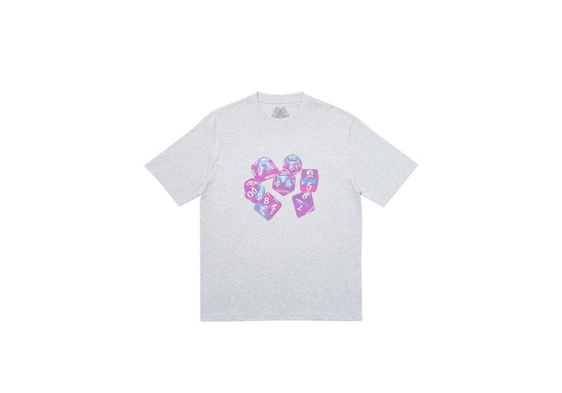 Palace Roll Das Dice Pay Das Price T-shirt Grey Marl