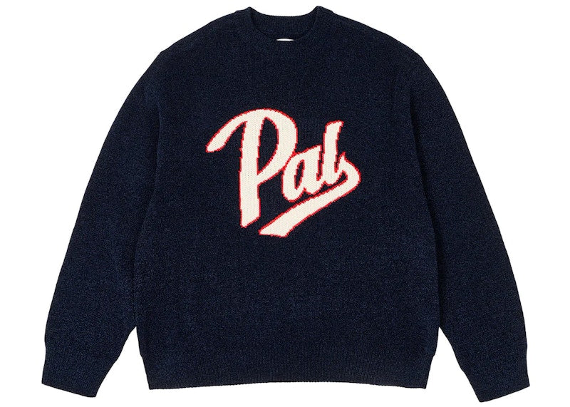 Palace Script Knit Navy