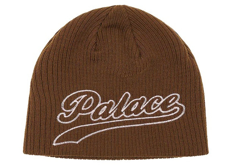 Palace Script Nein Cuff Beanie Mocha