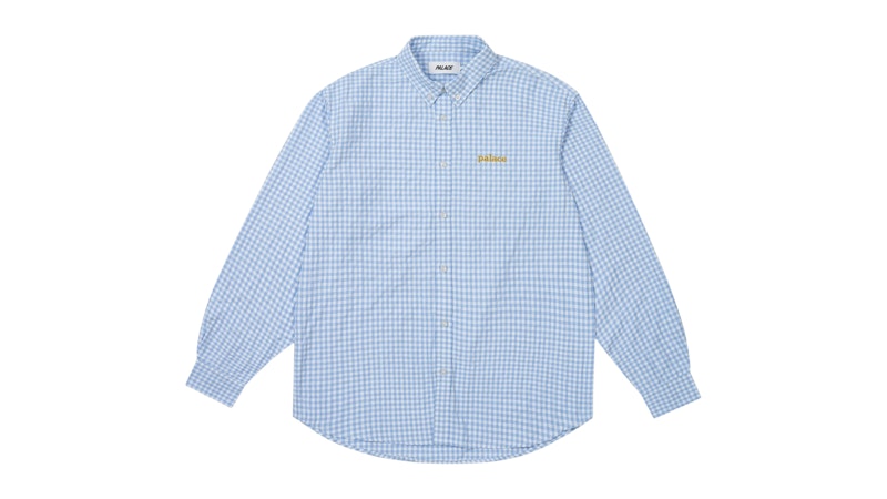Palace Seersucker Oxford Shirt Blue Gingham
