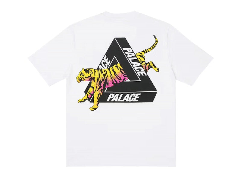 Palace Seoul Exclusive Tiger Tri-Ferg T-shirt White