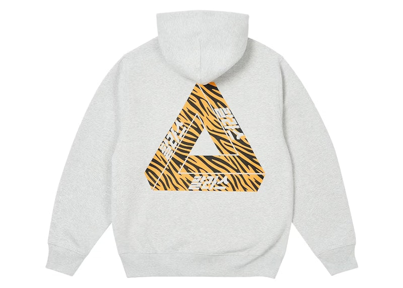 Palace Seoul Exclusive Tri-Ferg Hoodie Heather Grey