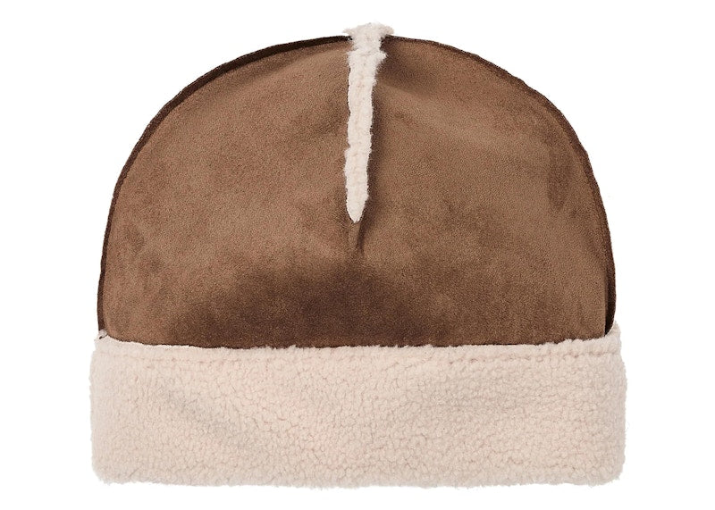 Palace Shearling Beanie Caked Brown