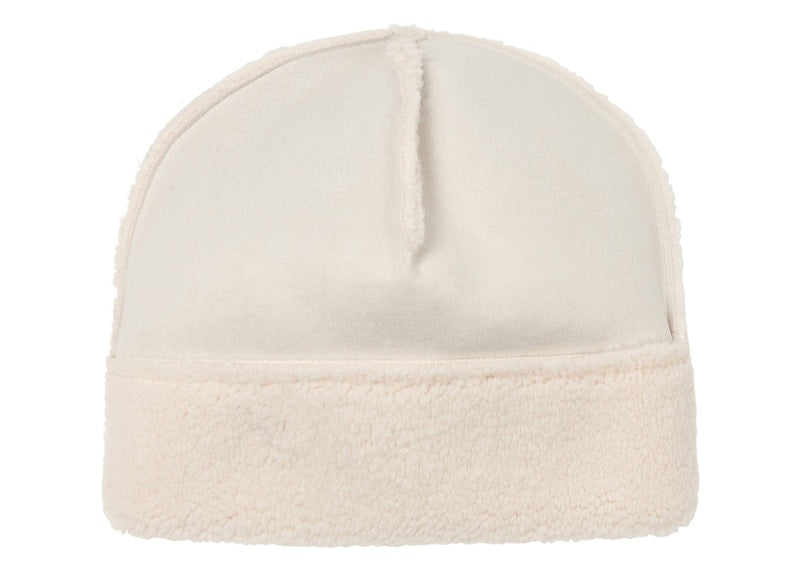 Palace Shearling Beanie Soft White