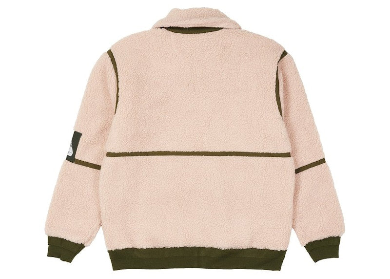 Palace Sherpa Flight Jacket Pink/Olive