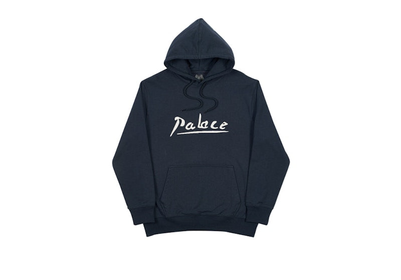 Palace Signature Hood Navy