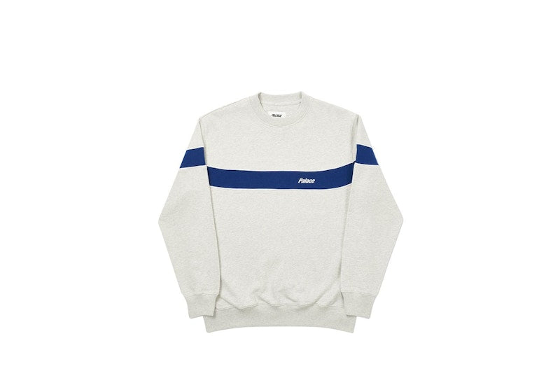 Palace Single Crew Grey Marl
