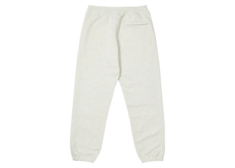 Palace Slant Zip Joggers Light Grey Marl