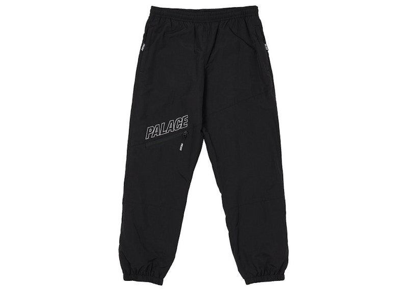 Palace Slant Zip Shell Pant Black