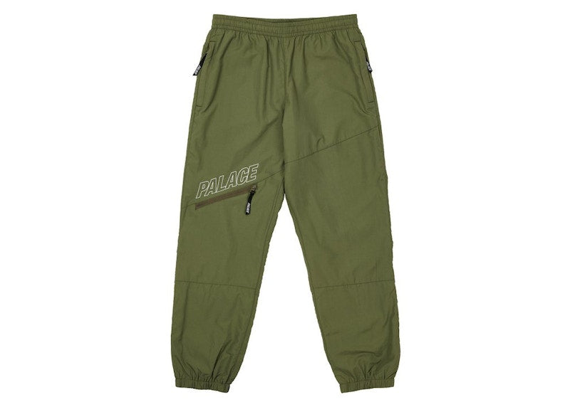 Palace Slant Zip Shell Pant Olive