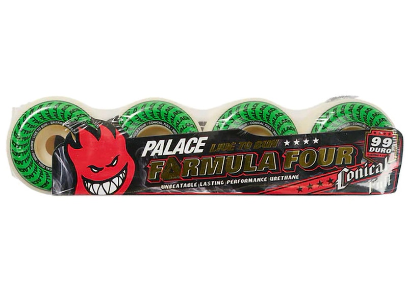 Palace Spitfire Conical Full Formula Natural 54mm Wheels White/Green
