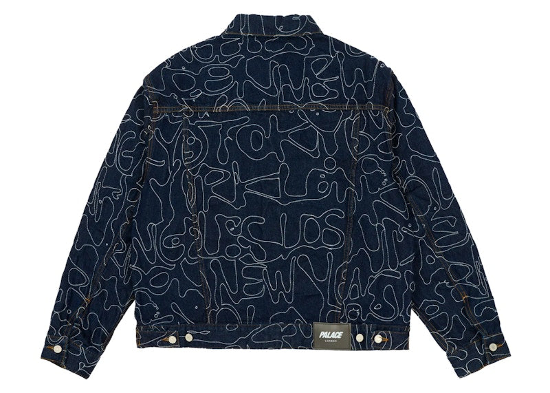 Palace Splat Denim Jacket Indigo
