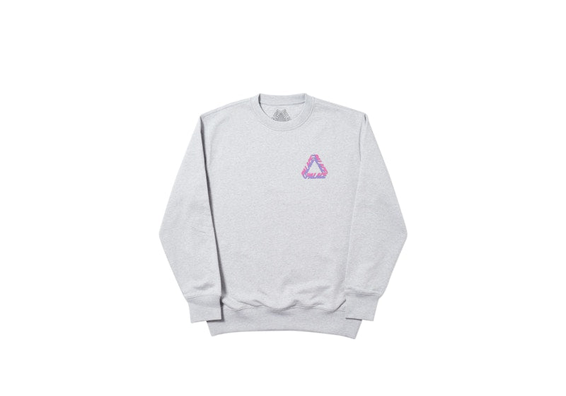 Palace Split P3 Crew Grey Marl