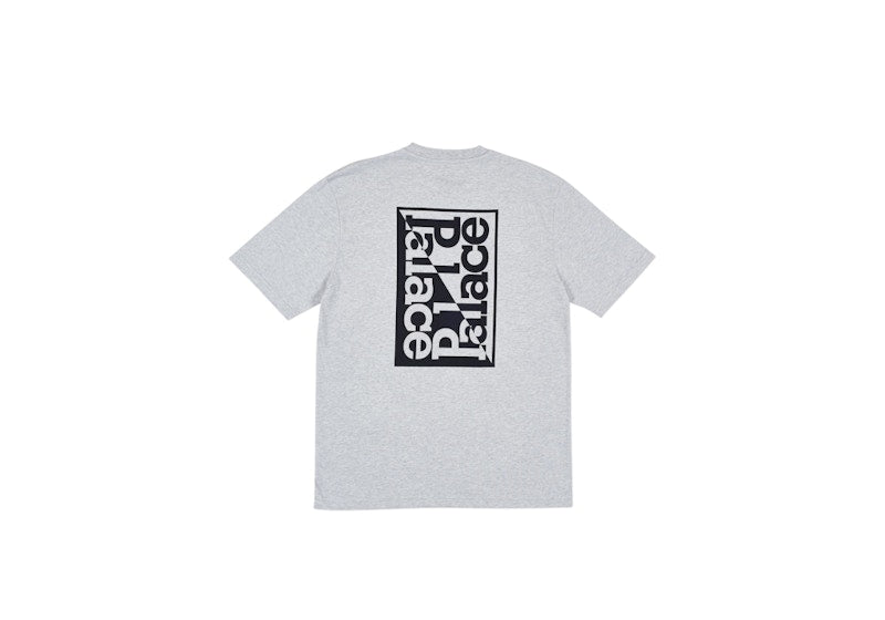 Palace Split T-shirt Grey Marl/Blue