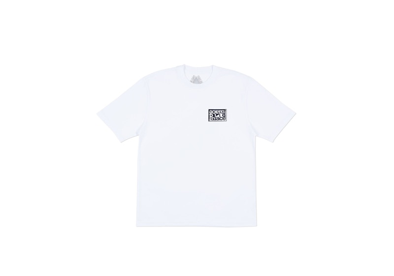 Palace Split T-shirt White/Black