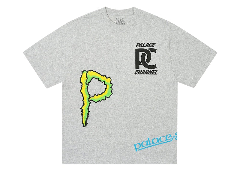 Palace Sponsor T-Shirt Grey Marl