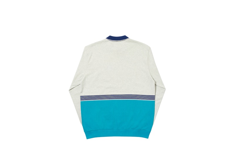 Palace Sportif Crew Grey Marl/Teal