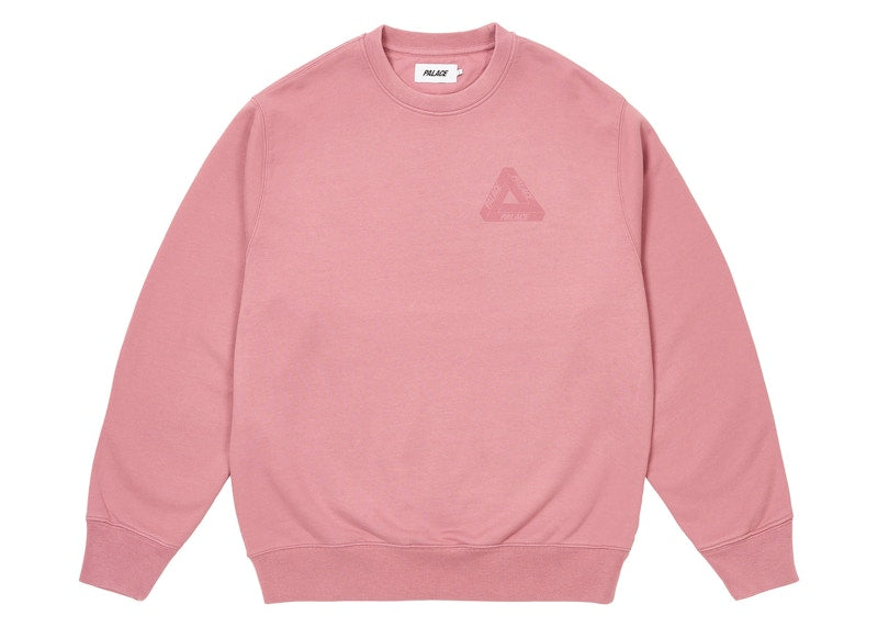 Palace Spray Tri-Ferg Crew Dusty Mauve