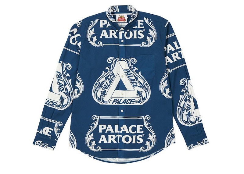 Palace Stella Artois Oxford Shirt Navy/White
