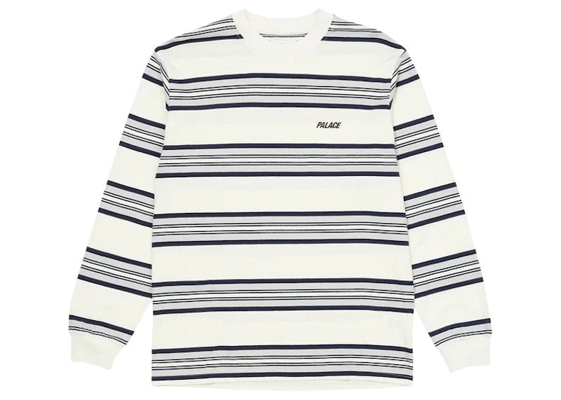 Palace Stoner Stripe Longsleeve Top White