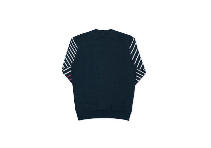 Palace Striper Crew Navy