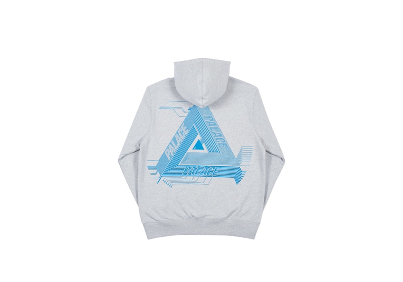Palace Surkit Hood Grey Marl/Blue